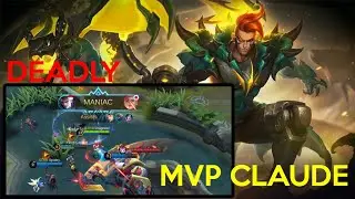 SUPER CLAUDE CARRY GAMEPLAY | Dragneel TOP GLOBAL ~ Mobile Legends