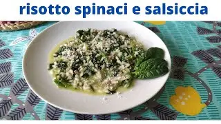 risotto salsiccia e spinaci...un classico d'autunno...
