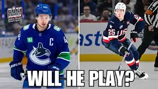 Team USA Getting HUGE BOOST With Quinn Hughes Filling Charlie McAvoy's Spot vs. Canada in 4 Nations!