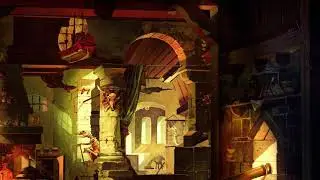Papiertheater - FAUSTZIMMER (121-123) von Schreiber - toy theatre