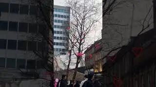 Valentines Day Decor in Birmingham 🇬🇧 #trending #fyp #shorts