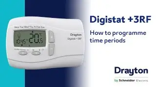 Как программировать временные периоды на Drayton Digistat +3RF