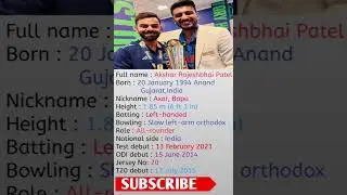 Indian cricketer Axar Patel ka biography #axarpatel #cricket #biography #shorts #strugglestories