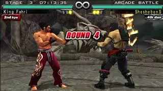 Казуя против Брайана в TEKKEN 5 DR, очень сложно.