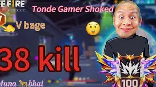 Tonde gamer is shocked 😮 | 38 kill in BR highlight OB53 gameplay funny meams ❤️💀