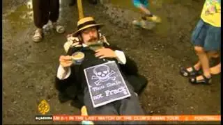 UK anti-fracking protest