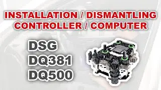 Dismantling and installing of DQ381 DSG automatic gearbox control unit error 10666/8 P1735/6 P0805