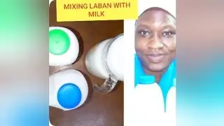 MIXING  LABAN WITH MILK  FOR  LUNCH IN SAUDI ARABIA AS A DOMESTIC WORKER