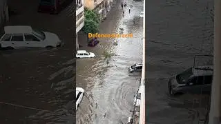 Defence Karachi after Torrential Rainfall #rain #flood #rainsounds #heavyrain #urbanflooding #shorts