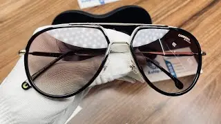 Xship.vn: Солнцезащитные очки Carrera Unisex 58 мм, черные с золотым покрытием, модель CA295S-2M2-58