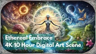 Ethereal Embrace: 10 Hour 4K Digital Art Loop