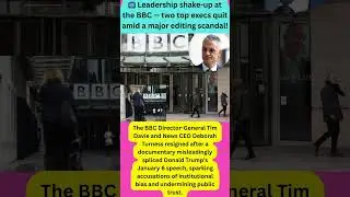 BBC Boss RESIGNS After Trump Documentary Scandal! 📺⚡