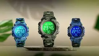 cofuo Kids Digital Sports Watch for Boys Girls, Boy Waterproof Casual Electronic Analog Quartz
