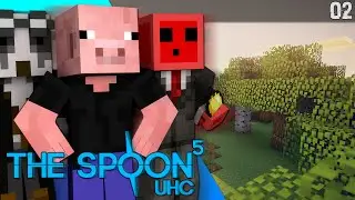 Minecraft Spoon UHC Season 5: #2 - ENCHANTING AND STUFF