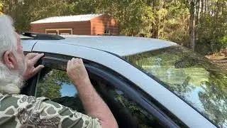 Step by Step Dodge Caravan Camper Conversion | Window Rain Guards