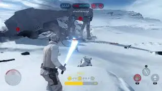 Star Wars Battlefront (2015): Luke Skywalker (Hoth) Gameplay!!!
