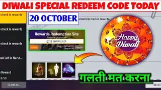 Diwali Special Redeem Code | Free Fire Redeem Code Today | FF Diwali Redeem Code Rewards