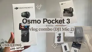 what&rsquo;s inside the Osmo Pocket 3 Vlog Combo | unboxing & setup #djiosmopocket3 #djimic2 #unboxing