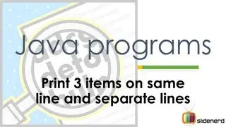 9 Java print vs. println |