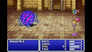 Final Fantasy V Low Level Solo Challenge- Level 1 Krile vs. Omega Mk.2