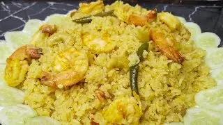 চিংড়ি পোলাও রেসিপি Prawn Polao Recipe | Bengali Special  | Ripar Henshel