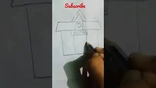 Very Easy drawing of school#🏫🏫🏫🏫🏫