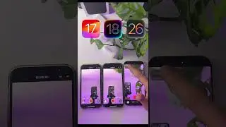 IOS 17 vs 18 vs 26 #appleupdate #ios26 #iphone16 #futuretech #appleiphone #tech