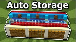 I make a automatic storage system and use a water firsttime/ Minecraft (Hindi) EP-37