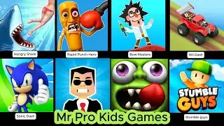 Hungry Shark, Stumble Guys & Zombie Tsunami | Funny Mobile Game Compilation