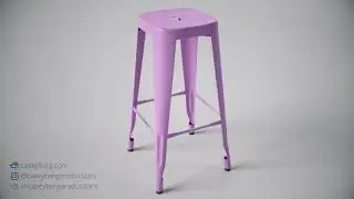 Modern Industrial Stool:Shader Demo