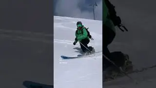 telemark skiing | that turn feeling #spreadtelemark #telemark #telemarkskiing #телемарк #snow