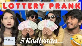 Lottery aduchirchu Prank😆😆😆# lotteryprank#coupleprank#funnyprank#prankvideo#couplevideo#pranks 