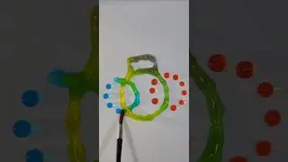 🟣🟣❤️So Biyutiful Color Drop Mixing #art #funny #asmr #rangoli #yutubeshorts
