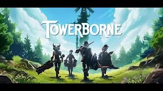Let's Play Towerborne. 1 Hour Gameplay. Co-op Action RPG Side-Scrolling Looter Brawler.
