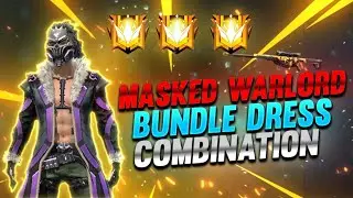 Best Dress Combination With Masked Warlord Bundle /Free Fire Dress Combination Masked Warlord Bundle