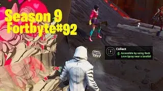 Fortnite - Fortbyte #92 Accessible by using rock love spray near a lavafall