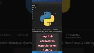 Imprimir caracteres especiales en Python #programacion #python