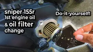 SNIPER 155R ENGINE OIL & OIL FILTER CHANGE (DIY)
