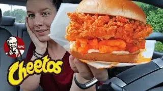KFC CHEETOS CHICKEN SANDWICH & CINNABON BISCUITS REVIEW!