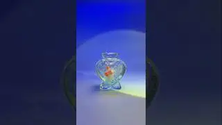 Delicate Flowers Sealed in a Heart Jar