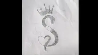 Beautiful S letter tattoo drawing with pencil amazing design || best tattoo idea with pencil || art