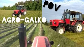 Zetor 6911/Kosenie sena/ driver view [POV] *Agro-Galko*