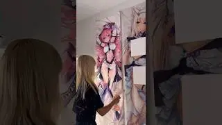 How to Hang Up a Dakimakura (Body Pillow) With no Damage! #anime #waifu#otaku#animecollection #weeb