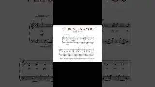 I'll Be Seeing You [Short] (Easy Piano)