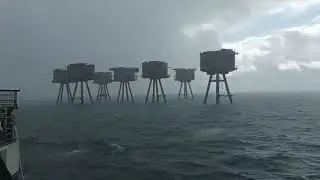 WW2 sea forts built in 1942 in the Thames estuary to defend Britain from air raids.