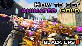 How To Get the ANIMATED GOLD CAMO in CoD BO4! Purple Glow Upgrade! [Black Ops 4 Titan LMG Gameplay]