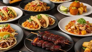 Filipino Bbq Pork, Hawaiian Chicken Tacos & More Street Food Video Compilation #foodie #food #recipe