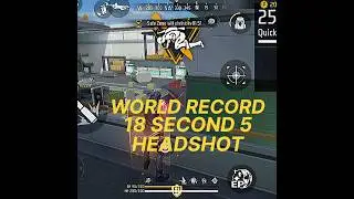 FREE FIRE🔥1VS4 BR RANKED MODE  NEW WORLD RECORD 18 SECOND 5 HEADSHOT🗿#freefire #mspgaming #shorts