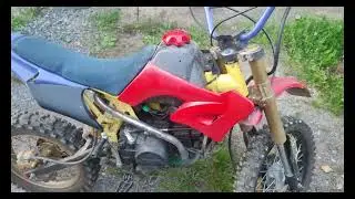 Pitbike 140 cc motor YX výkon 10,3 kw startování po zimě