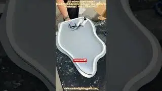 Diy vanity mirror with lights, led mirror touch sensor for bathroom mirror.#bathroom #ledmirror #diy